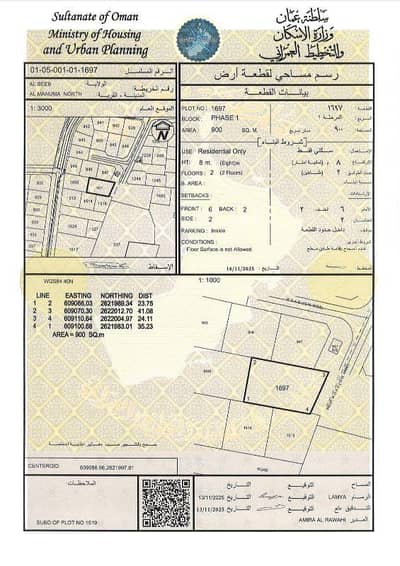 ارض سكنية  للبيع في السيب، مسقط - أرض سكنية للبيع في السيب، مسقط