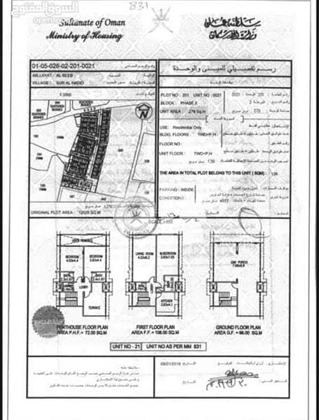 فيلا مكونة من 3 غرف نوم للايجار في السيب، مسقط