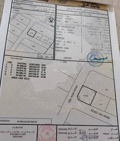 ارض سكنية  للبيع في السويق، الباطنة - أرض سكنية للبيع في السويق، الباطنة