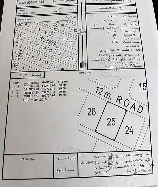 أرض سكنية للبيع في بركة، الباطنة أرض سكنية للبيع في بركة، الباطنة