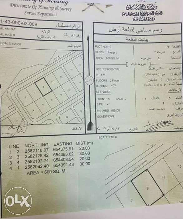 Residential Land For Sale in Al Amarat, Muscat