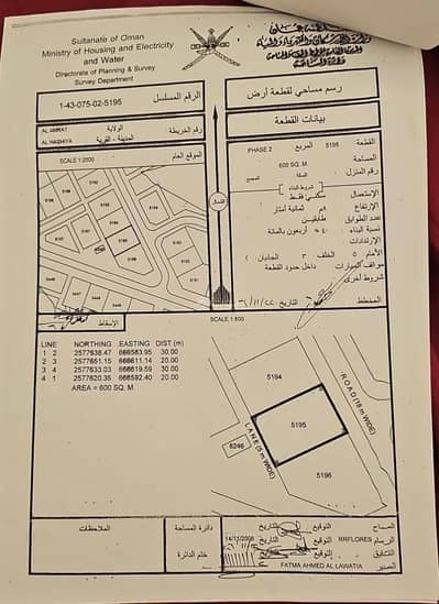 Residential Land for Sale in Al Amarat, Muscat - Residential Land For Sale in Al Amarat, Muscat