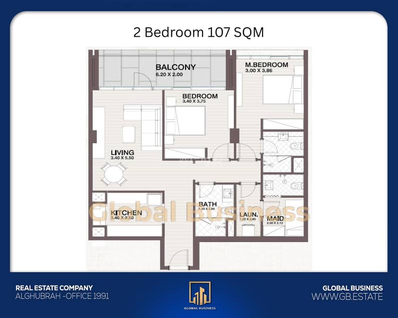 2 Bedrooms Apartment For Sale Sultan Haitham City, Muscat