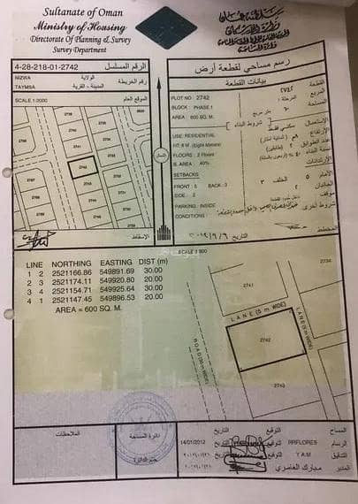 Residential Land For Sale in Nizwa, Al Dakhiliya Residential Land For Sale in Nizwa, Al Dakhiliya
