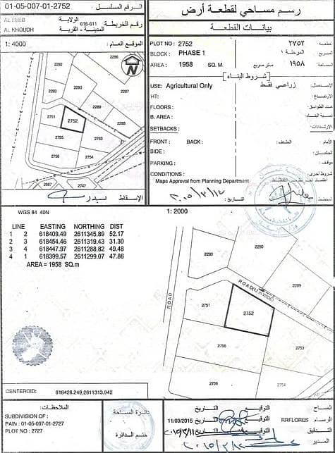 Residential Land For Sale in Al Khoud, Muscat Residential Land For Sale in Al Khoud, Muscat