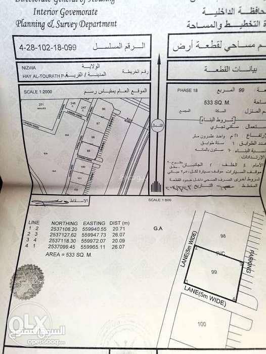 Residential Land For Sale in Nizwa, Al Dakhiliya Residential Land For Sale in Nizwa, Al Dakhiliya