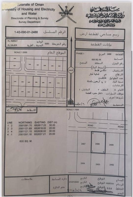 Residential Land For Sale in Al Amarat, Muscat