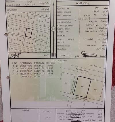 ارض سكنية  للبيع في المصنعة، الباطنة - أرض سكنية للبيع في المسنى، الباطنة