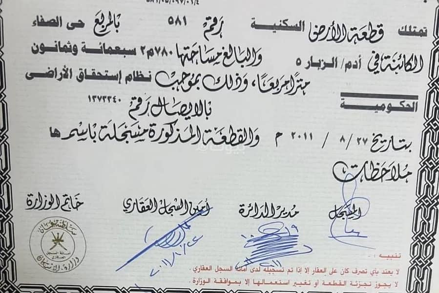 Residential Land For Sale in Adam, Al Dakhiliya Residential Land For Sale in Adam, Al Dakhiliya