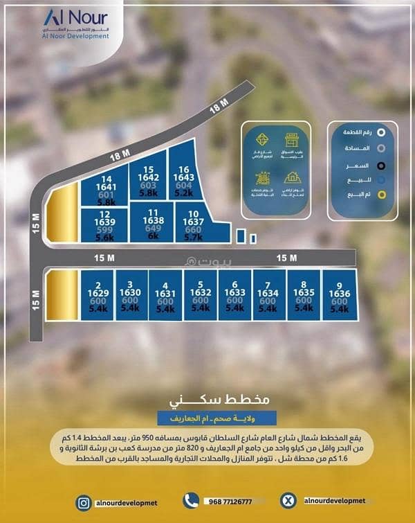 Residential Land For Sale in Saham, Al Batinah Residential Land For Sale in Saham, Al Batinah