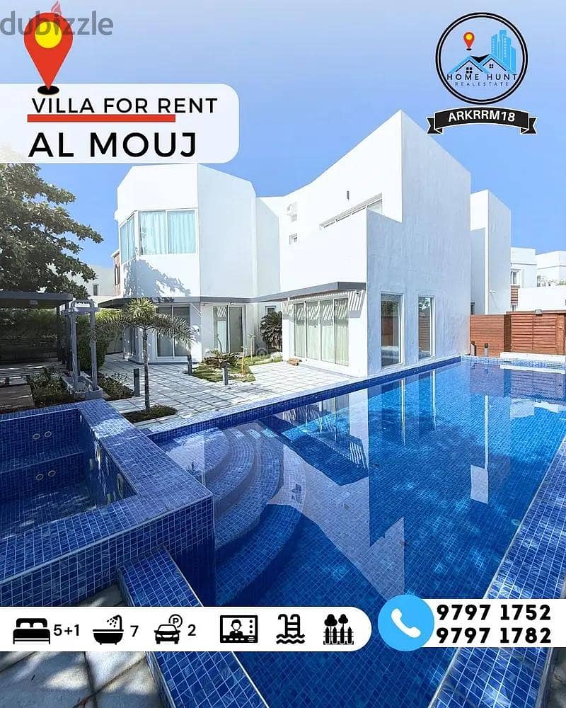 فيلا مكونة من 6 غرف نوم للإيجار في الموج (الموج) مسقط فيلا مكونة من 6 غرف نوم للإيجار في الموج (الموج) مسقط