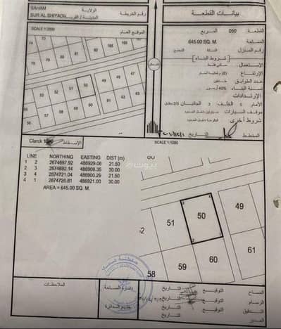 ارض سكنية  للبيع في صحم، الباطنة - أرض سكنية للبيع في صحم، الباطنة