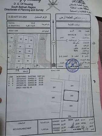ارض سكنية  للبيع في الرستاق، الباطنة - أرض سكنية للبيع في الرستاق، الباطنة