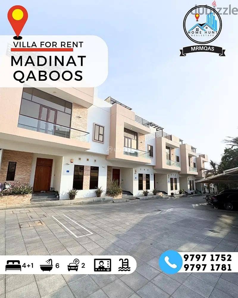 فيلا مكونة من 5 غرف نوم للإيجار في مدينة السلطان قابوس بمسقط فيلا مكونة من 5 غرف نوم للإيجار في مدينة السلطان قابوس بمسقط