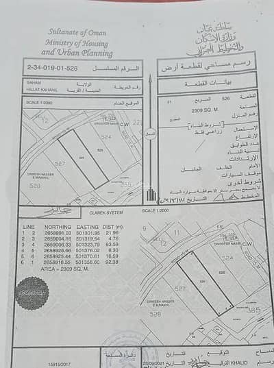 Residential Land for Sale in Saham, Al Batinah - Residential Land For Sale in Saham, Al Batinah