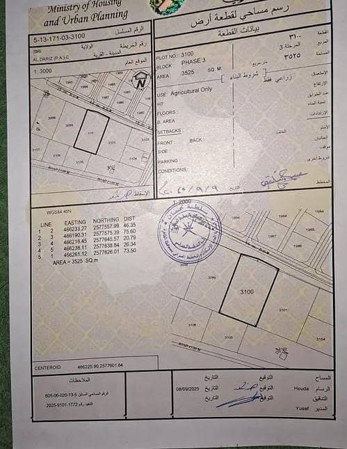 أرض سكنية للبيع في عبري، الظاهرة أرض سكنية للبيع في عبري، الظاهرة