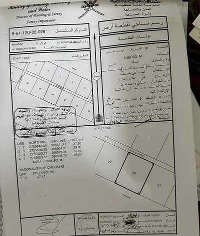 ارض سكنية  للبيع في محضة، البريمي - أرض سكنية للبيع في مهذَّاه، البريمي