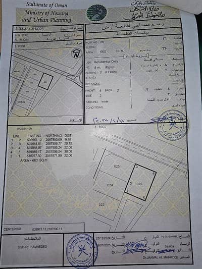 ارض سكنية  للبيع في الرستاق، الباطنة - أرض سكنية للبيع في الرستاق، الباطنة