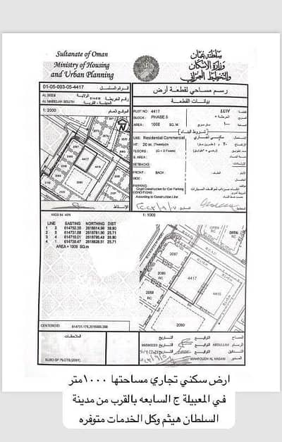 ارض سكنية  للبيع في المعبيلة، مسقط - أرض سكنية للبيع في المعابيل، مسقط