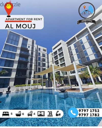 4 Bedroom Flat for Rent in The Wave (Almouj), Muscat - 4 Bedrooms Apartment For Rent The Wave (Almouj) Muscat