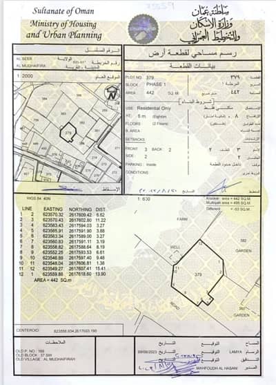ارض سكنية  للبيع في السيب، مسقط - أرض سكنية للبيع في السيب، مسقط