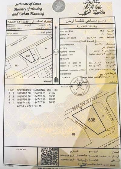 ارض سكنية  للبيع في صلالة، ظفار - أرض سكنية للبيع في صلالة، ظفار
