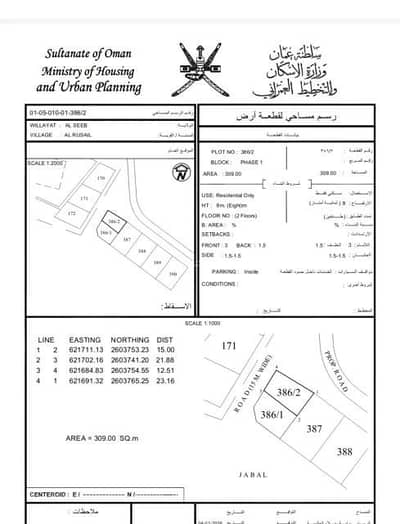 Residential Land for Sale in Al Rusayl, Muscat - Residential Land For Sale in Al Rusayl, Muscat