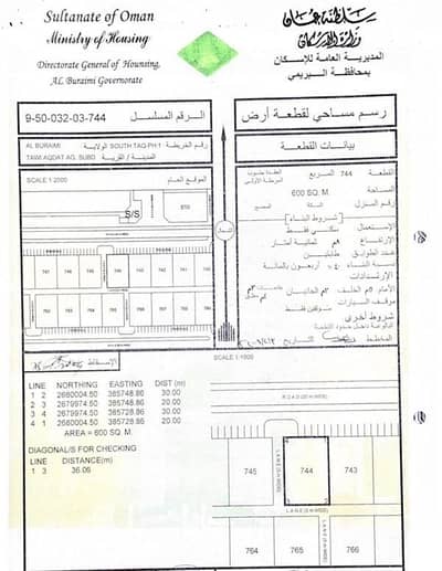 ارض سكنية  للبيع في البريمي، البريمي - أرض سكنية للبيع في البريمي