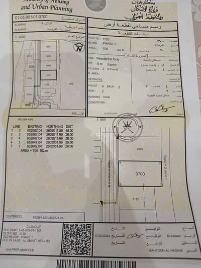 Residential Land for Sale in Al Amarat, Muscat - Residential Land For Sale in Al Amarat, Muscat