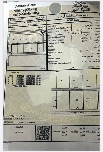 ارض سكنية  للبيع في البريمي، البريمي - أرض سكنية للبيع في البريمي