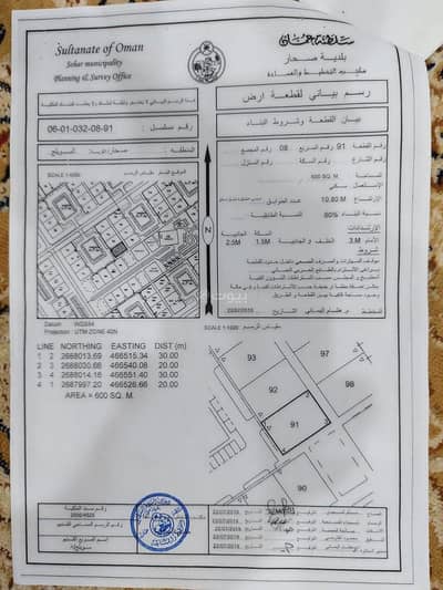 Residential Land for Sale in Sohar, Al Batinah - Residential Land For Sale in Sohar