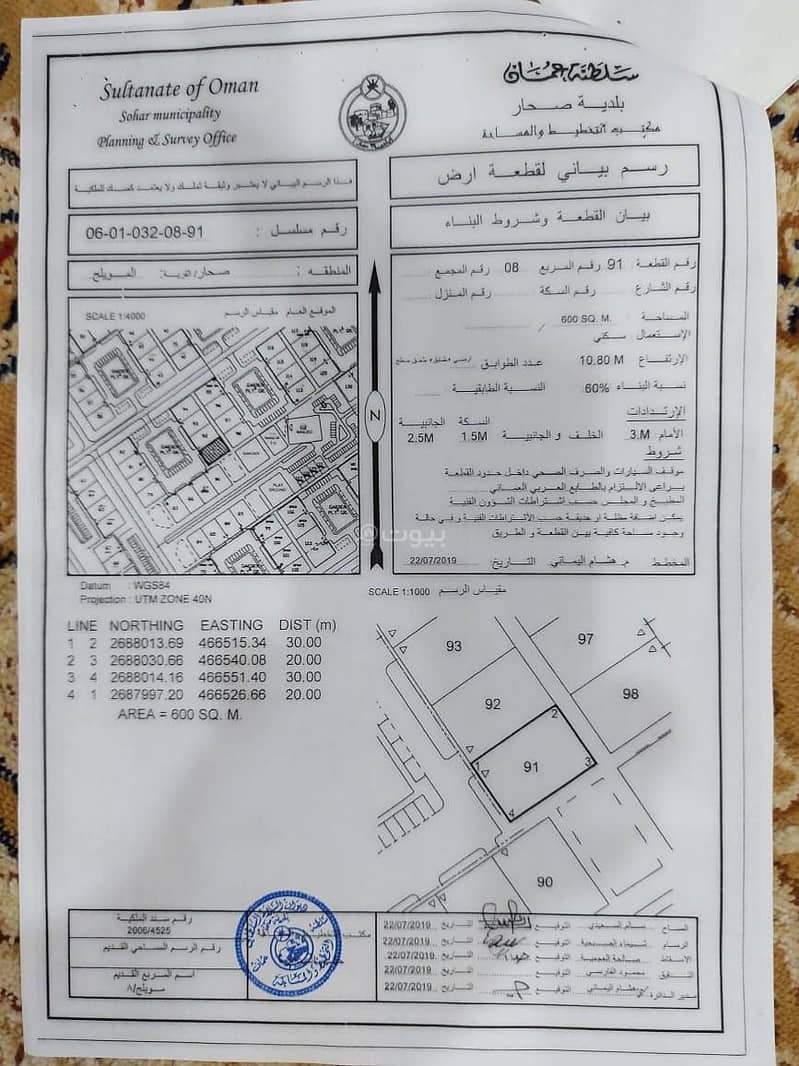 Residential Land For Sale in Sohar Residential Land For Sale in Sohar