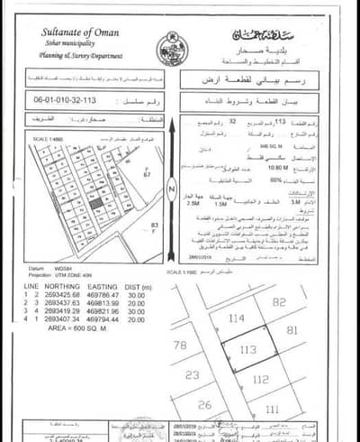 Residential Land for Sale in Sohar, Al Batinah - Residential Land For Sale in Sohar, Al Batinah