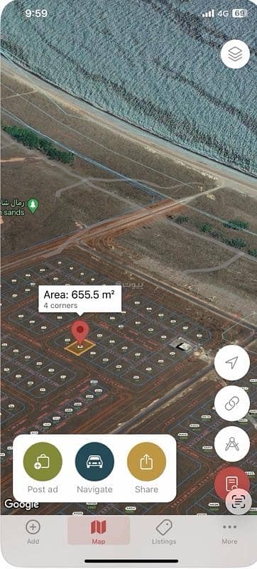 ارض سكنية  للبيع في قريات، مسقط - قطعة أرض سكنية للبيع في القريةيات، مسقط