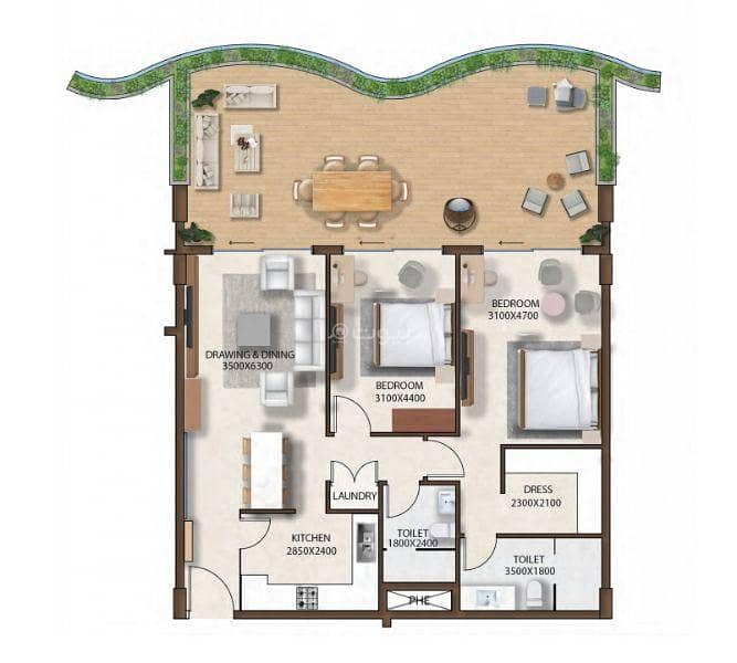 شقة من غرفتي نوم للبيع في مدينة سلطان الحي، مسقط شقة من غرفتي نوم للبيع في مدينة سلطان الحي، مسقط