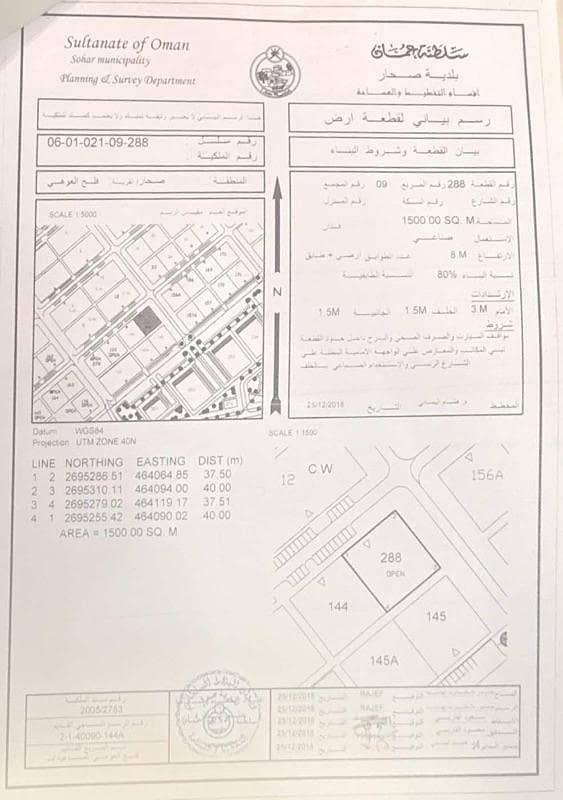 Residential Land For Sale in Sohar Residential Land For Sale in Sohar