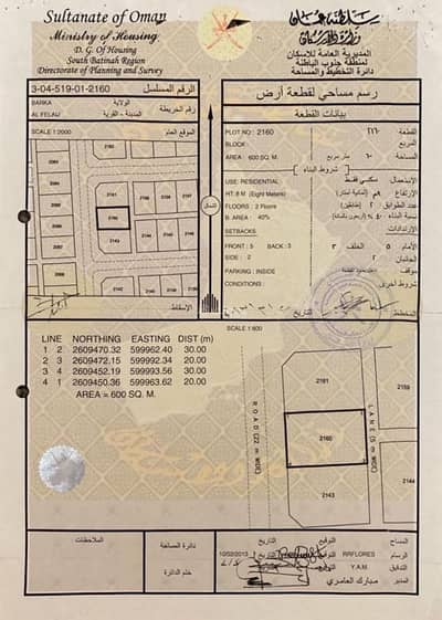 Residential Land for Sale in Barka, Al Batinah - Residential Land For Sale in Barka