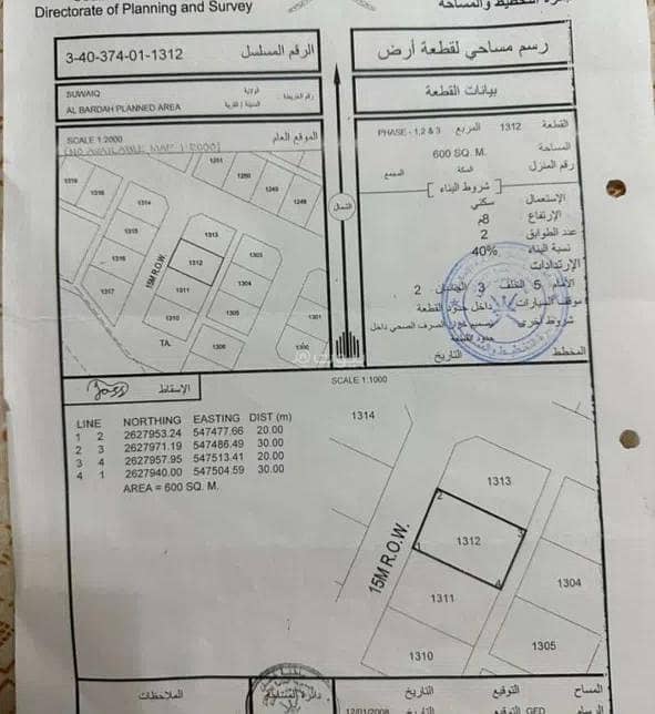 Residential Land For Sale in Suwaiq, Al Batinah Residential Land For Sale in Suwaiq, Al Batinah