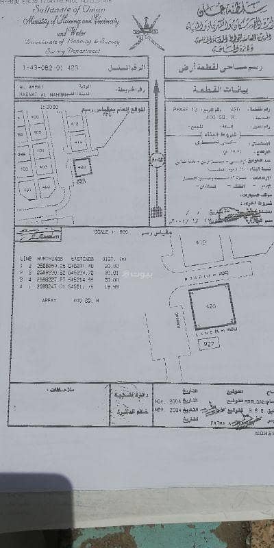 ارض سكنية  للبيع في العامرات، مسقط - أرض سكنية للبيع في العثمانات، مسقط
