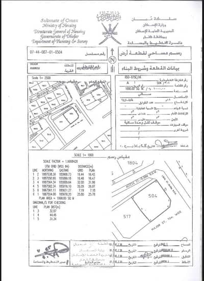 ارض سكنية  للبيع في صلالة، ظفار - أرض سكنية للبيع في صلالة، ظفار