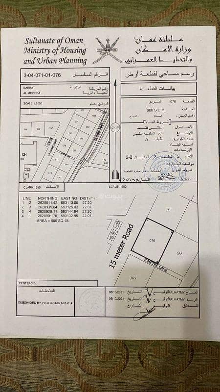 Commercial Land For Sale in Barka, Al Batinah