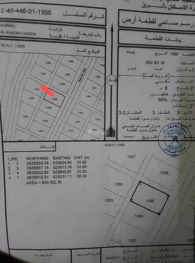 ارض سكنية  للبيع في السويق، الباطنة - أرض سكنية للبيع - 1200 متر مربع - السويق، الباطنة