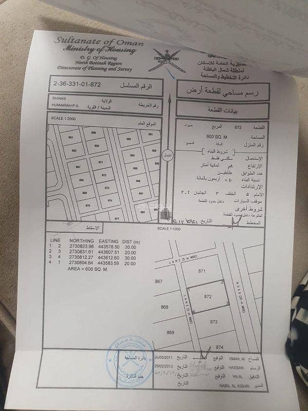 Residential Land For Sale in Shinas, Al Batinah