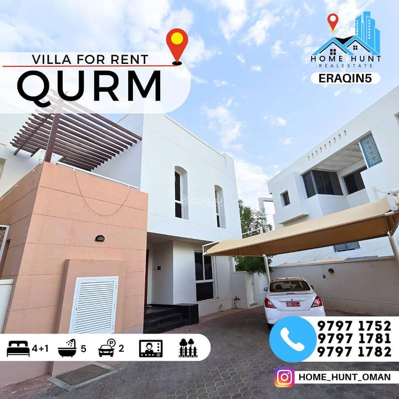 5 Bedroom Villa For Rent in Qurum, Muscat
